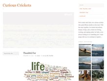 Tablet Screenshot of curious-crickets.com